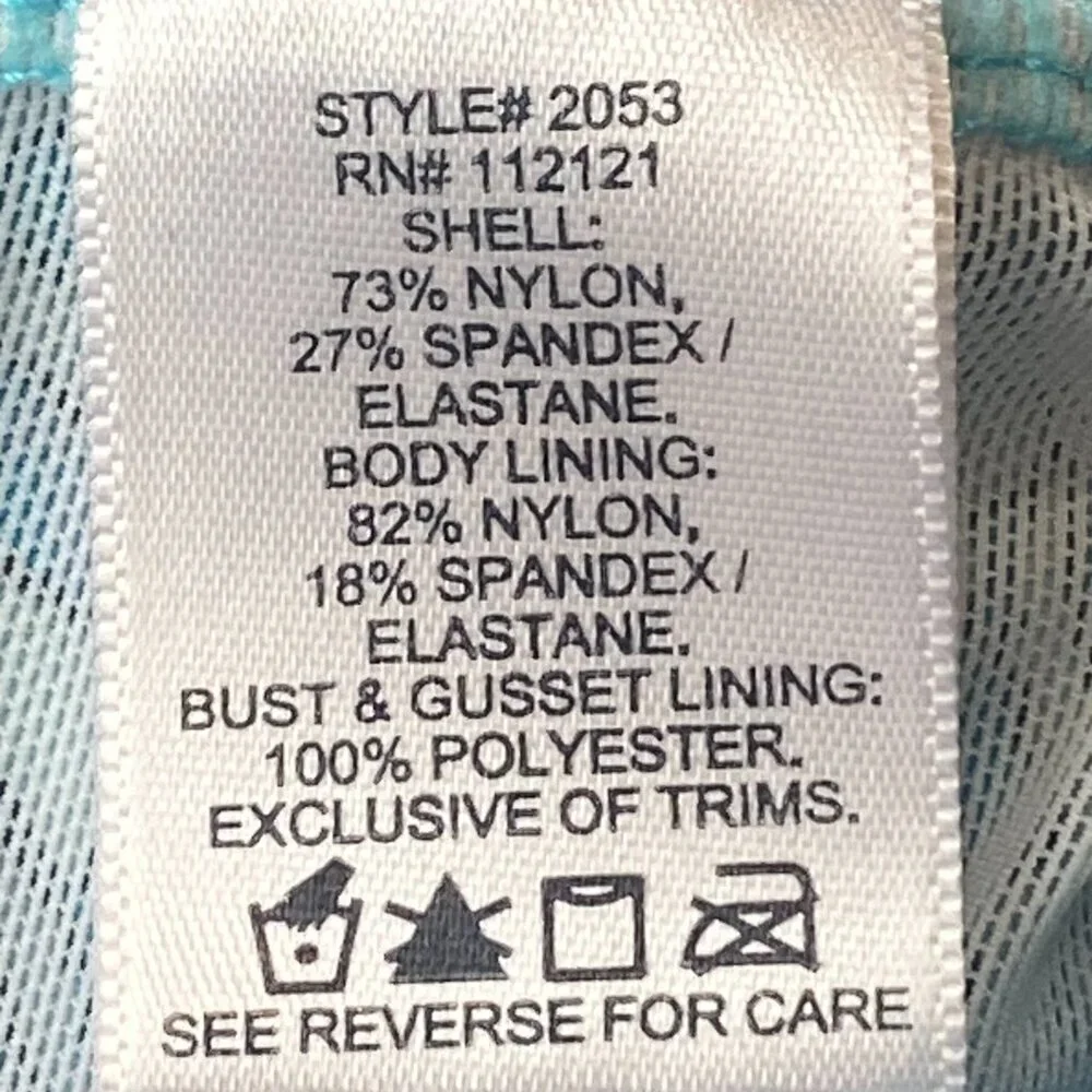 Spanx Fiesta Tile Assets One Piece Swim Bathing Suit Swimsuit Sz XL